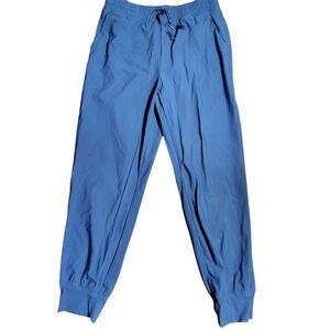 Sleektech Go Dry Jogger Pants  Petite Blue Nylon Spandex Blend athletic workout
